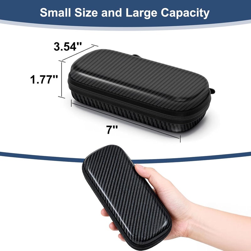 Vecxoty Travel Sunglasses Organizer​,​ Hard Shell​ Sunglass Case Adjustable Slots for Multiple ​Sunglass Eyeglass Case - Image 5